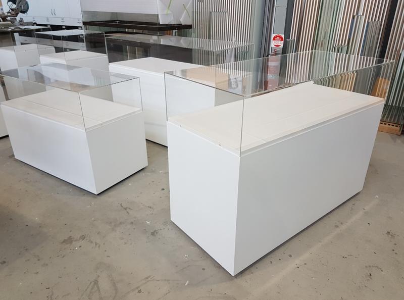 Acrylic showcases for NFSA Canberra