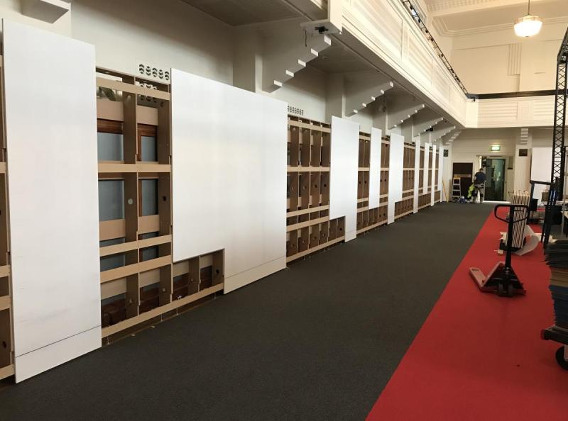 NFSA Canberra - MDF Walls - Partly Sheeted